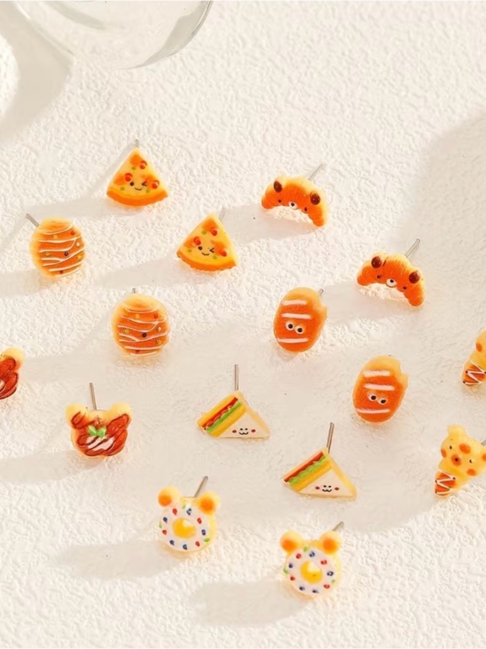 Fast Food Themed Stud Earring Set - Picture 2 of 6